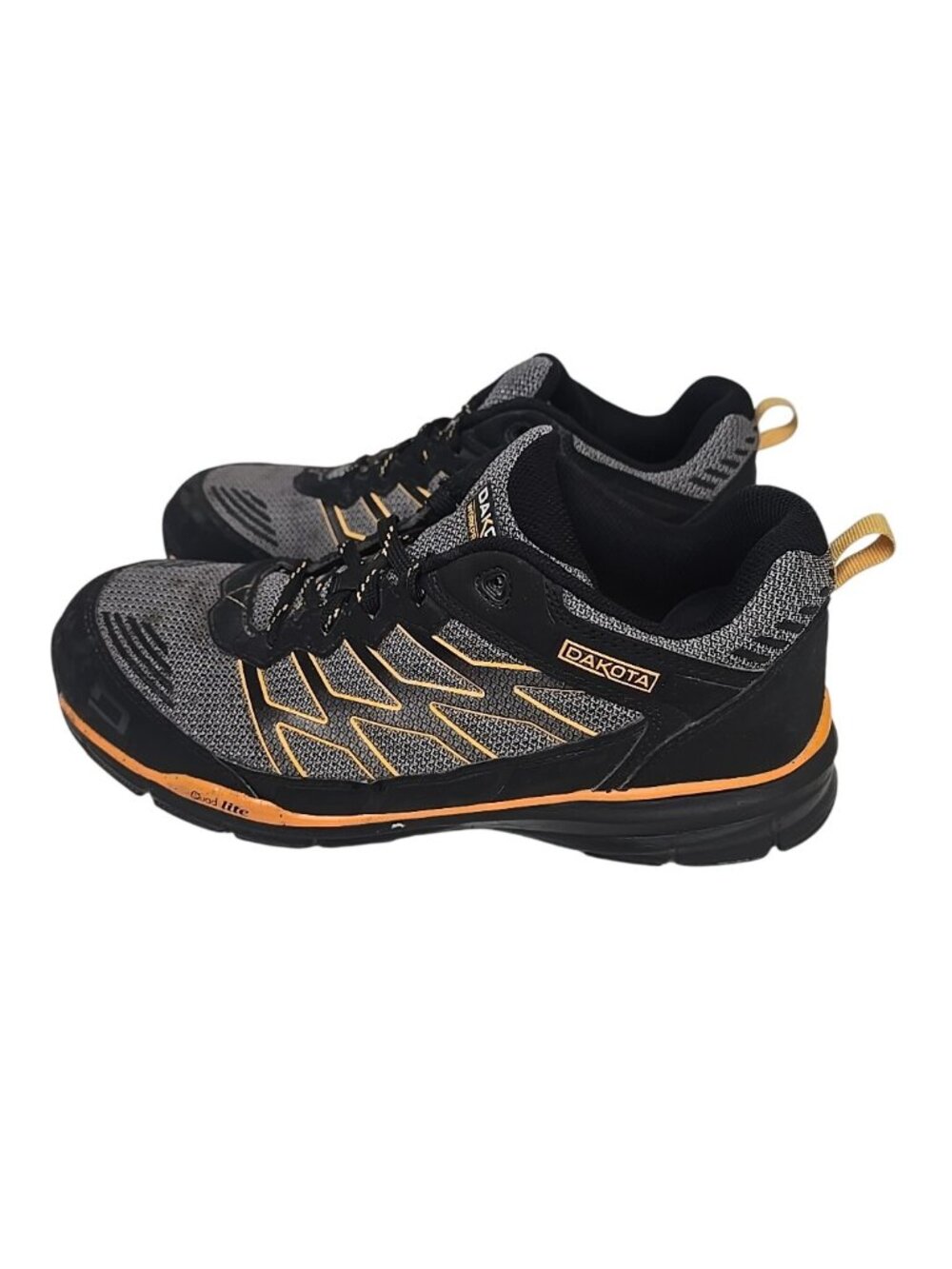 DAKOTA Men's 3604 Aluminum Toe Steel Plate Quad Lite Work Shoes Grey Size 9M - Picture 5 of 8